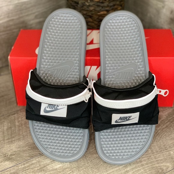 Nike Benassi JDI Fanny Pack Flip Flops - Picture 2 of 6
